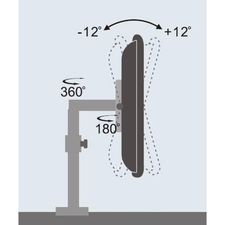 EAN 8057685301184 - Techly ICA-LCD 501BK soporte para monitor 68,6 cm (27") Escritorio Negro imagen 4