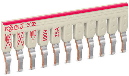 Wago 2002-481 Schachtelbrcker, 11-Fach,Isoliert, Lichtgrau