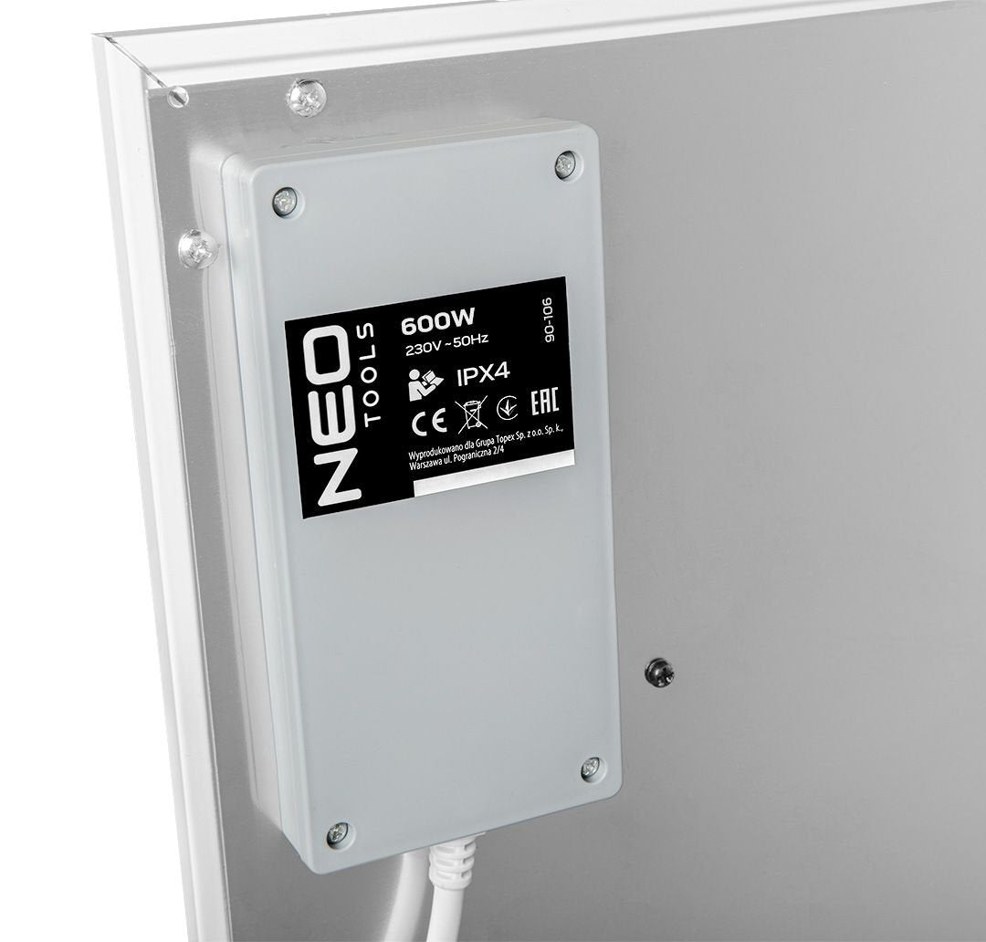 Panel Calefactor Por Infrarrojos Neo Tools 600 W, Wi-Fi, 90-106