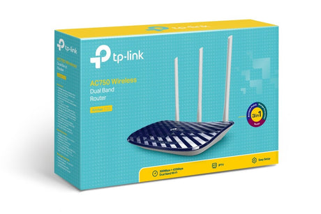 EAN 6935364080891 - TP-Link AC750 router inalámbrico Ethernet rápido Doble banda (2,4 GHz / 5 GHz) Negro, Blanco imagen 4