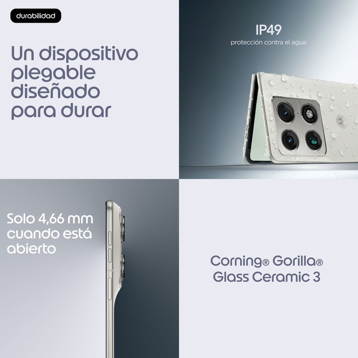 EAN 0840493610849 - Motorola razr fold 20,6 cm (8.09") SIM doble Android 16.0 5G USB Tipo C 16 GB 512 GB 6000 mAh Blanco imagen 13