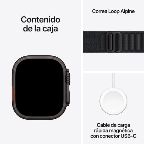 EAN 0195950610383 - Apple Watch Ultra 3 OLED 49 mm Digital 422 x 514 Pixeles Pantalla táctil 5G Negro Wifi GPS (satélite) imagen 8