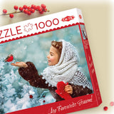 Puzzle 1000 Elementów Dziewczynka W Czerwonych Rekawiczkach