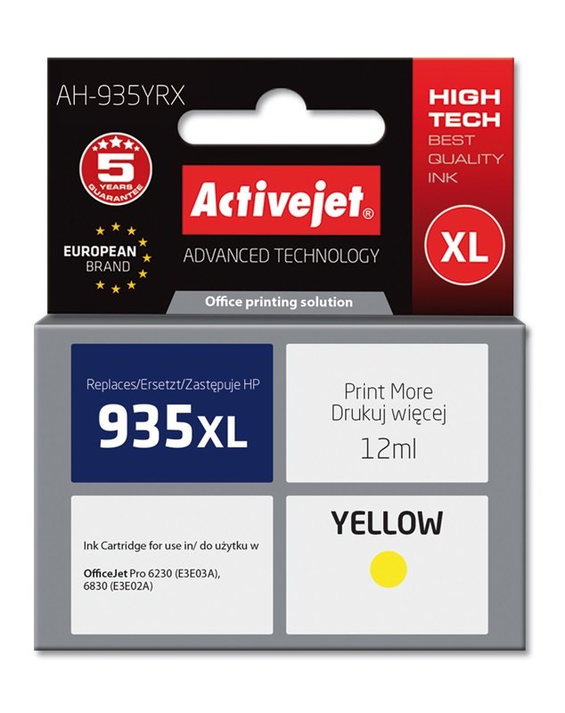 EAN 5901443099000 - Activejet AH-935YRX cartucho de tinta 1 pieza(s) Compatible Alto rendimiento (XL) imagen 2