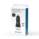 EAN 8436574708028 - AISENS ASCH-CAR2PQC-BK cargador de dispositivo móvil Universal Encendedor de cigarrillos Carga rápida Aut imagen 3