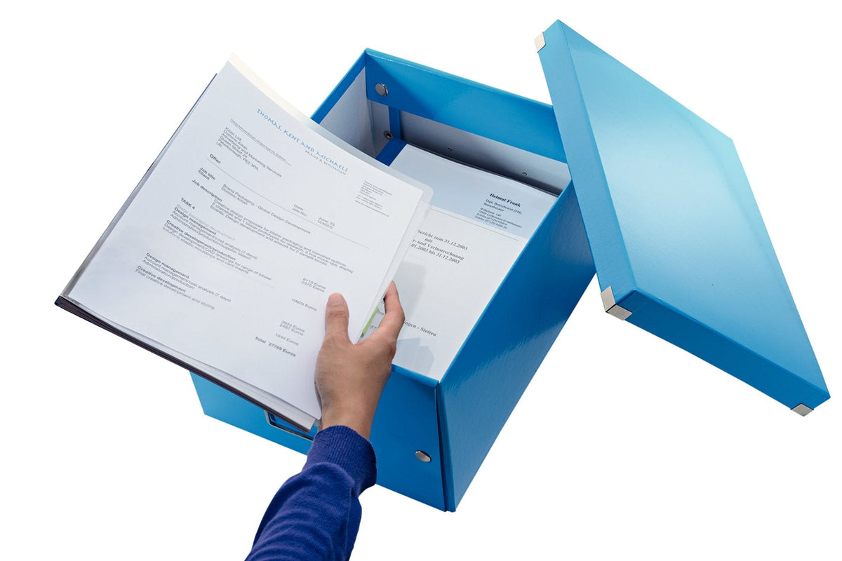 Leitz Caja De Almacenamiento Click & Store 16,7 L - 28,1 X 36,9 X 20,0 Cm Azul