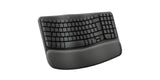 Teclado Ingles Logitech Wave Keys Rf Wireless + Bluetooth Qwerty Ee.Uu. Grafito