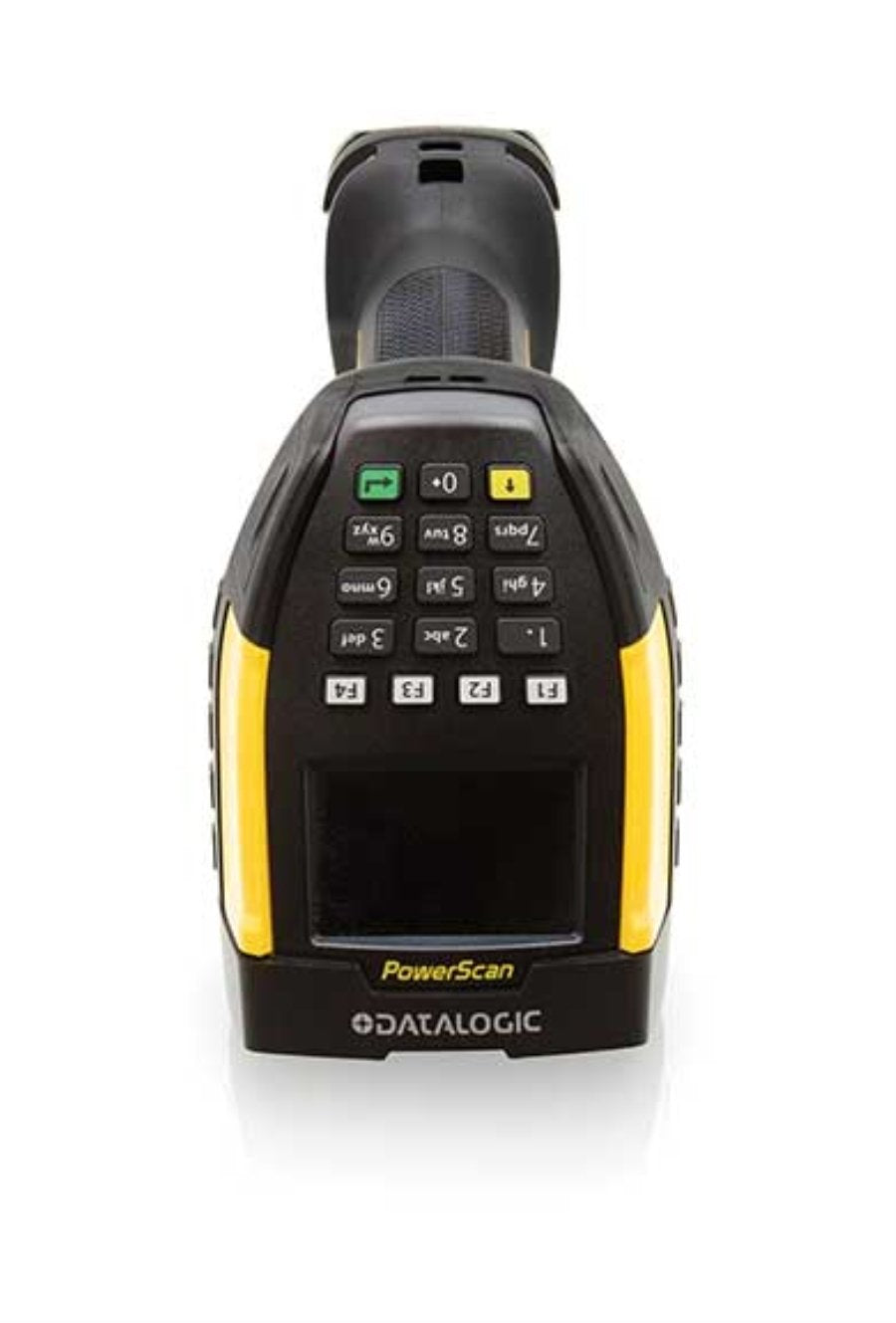 Lector De Códigos De Barras Portátil  Datalogic Pm9600-Dkhp433rk10  1d/2d Laser Negro, Amarillo