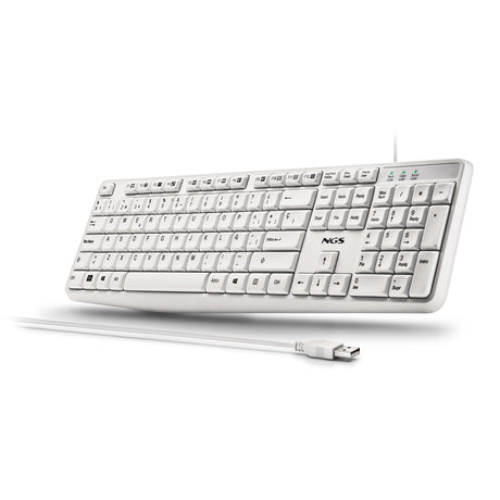 EAN 8435430628319 - NGS HERITAGE teclado Universal USB QWERTY Español Blanco imagen 4