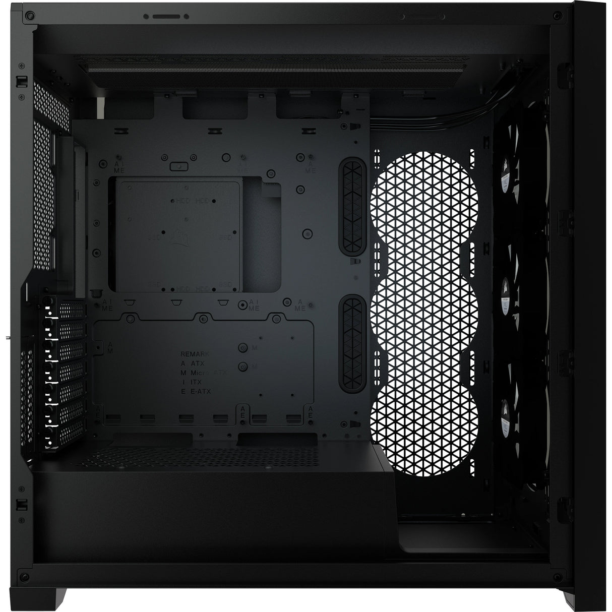 Caja Pc Corsair Icue 5000x Cristal Templado Negra