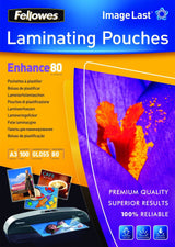 Fundas Para Plastificar Fellowes 5306207 A3 80 Micras 100 Unidades