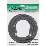 Cable De Antena Inline 2x Blindado >85db Negro 0,5m