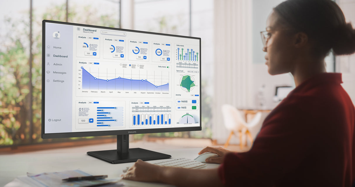 Monitor Philips 32e1n1800la 31.5" Adaptive Sync 3840x2160 Hdmi Dp Black