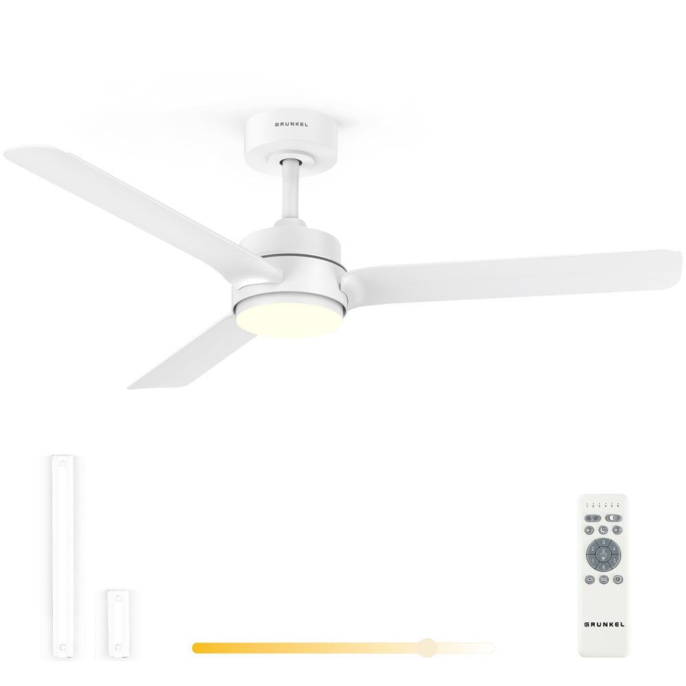 Ventilador De Techo Grunkel Skyeasy47 30w 3 Aspas 119cm 6 Velocidades