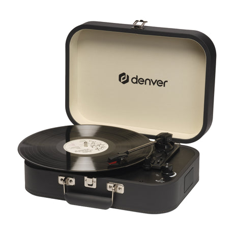 EAN 5706751090370 - Denver VPL-130DGR tocadisco Tocadiscos de tracción directa Negro Semiautomático imagen 7
