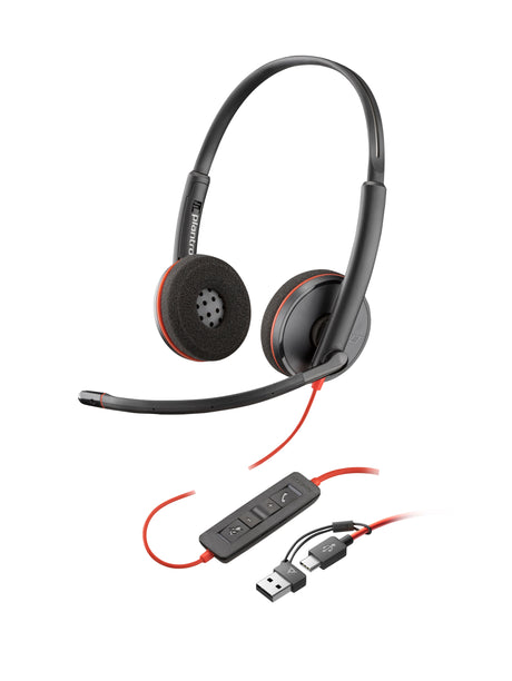 EAN 0197498433073 - HP Poly Blackwire 3220 Stereo USB-C Headset +USB-C/A Adapter (Bulk) Alámbrico Diadema Oficina/Centro de l imagen 1