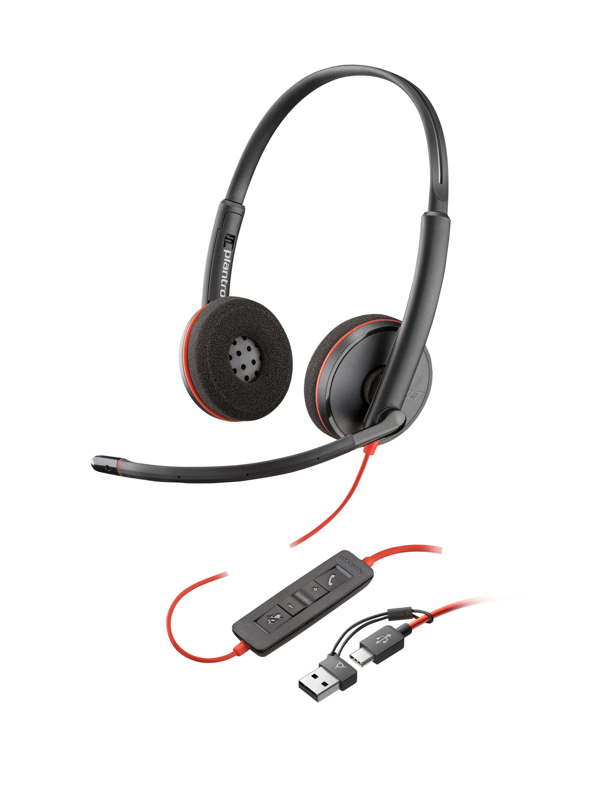 EAN 0197498433080 - HP Poly Blackwire 3225 Stereo USB-C Headset +3.5mm Plug +USB-C/A Adapter (Bulk) Alámbrico Diadema Oficina imagen 1