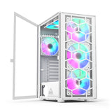 Caja Pc Montech X3 Glass Midi-Tower, Rgb, Temperojo Glass -Blanco