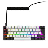 Sharkoon Skiller Sgk50 S4 Gen2, Teclado De Juegos White, De-Layout, Gateron Yellow 4044951041886
