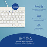 EAN 8719274491729 - R-Go Tools RGOCOUSWDWH teclado Oficina USB Inglés imagen 13