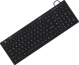 Teclado Industrial Higiénico Compacto Keysonic Ksk-6031inel-B Negro, Disposición De 60885