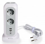 EAN 0023942495475 - Verbatim 49547 base múltiple 11 salidas AC Interior Blanco imagen 1