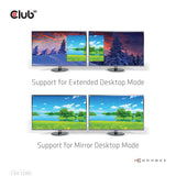 Club3d Multi Mreaming Transport Hub 1xdp -> Dp/Hdmi 4k60hz Retail