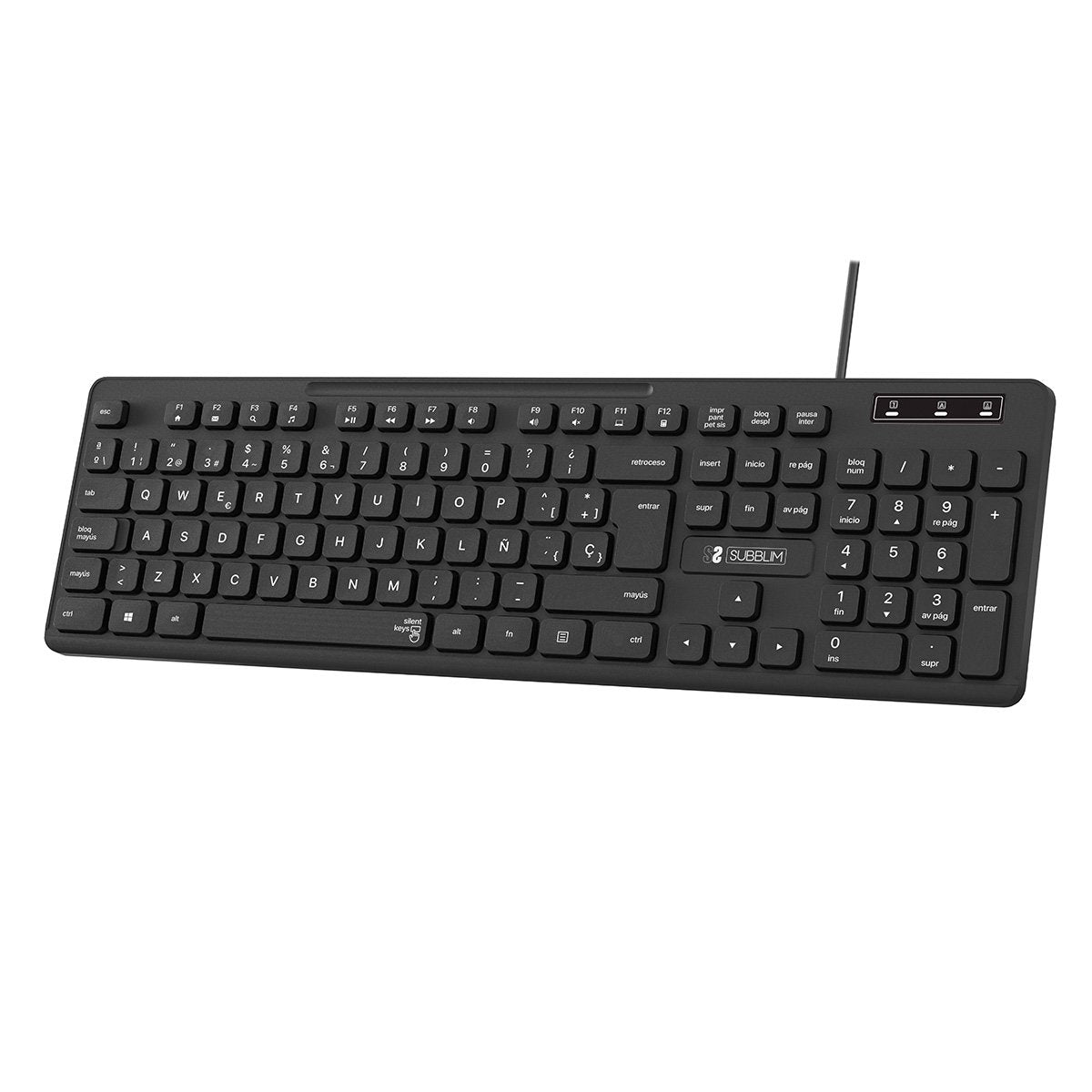 EAN 8436586742386 - SUBBLIM SUBKBC-0SSK50 teclado Universal QWERTY Español Negro imagen 1