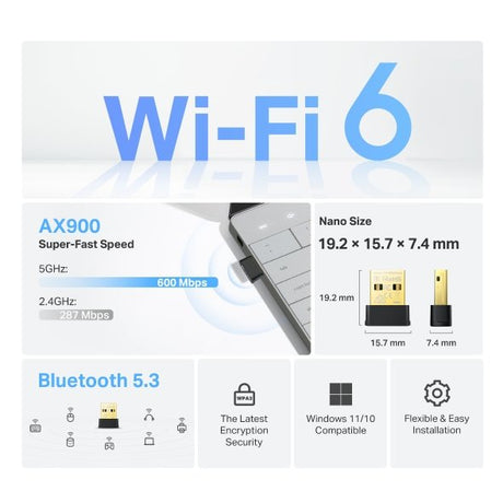EAN 8885020628913 - TP-Link Archer TX10UB Nano Bluetooth 600 Mbit/s imagen 4