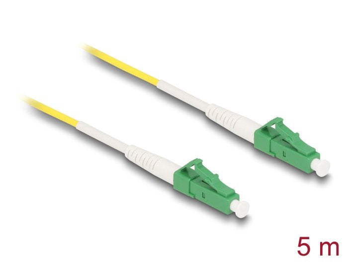 Delock Cable Lichtwellenleiter Lc-Apc Zu Lc-Apc Simplex Singlemode Os2 5 M