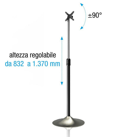 EAN 8054529022632 - Techly ICA-TR10 soporte para pantalla de señalización 68,6 cm (27") Plata imagen 8