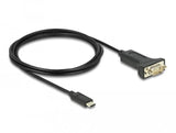Delock Adapter Usb Type-C Zu 1 X Seriell Rs-232 D-Sub 9 Pin Stecker Mit Muttern 2 M