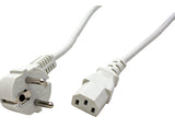 Value Netzcable, Gerade Iec-Buchse, Wei, 0,6 M