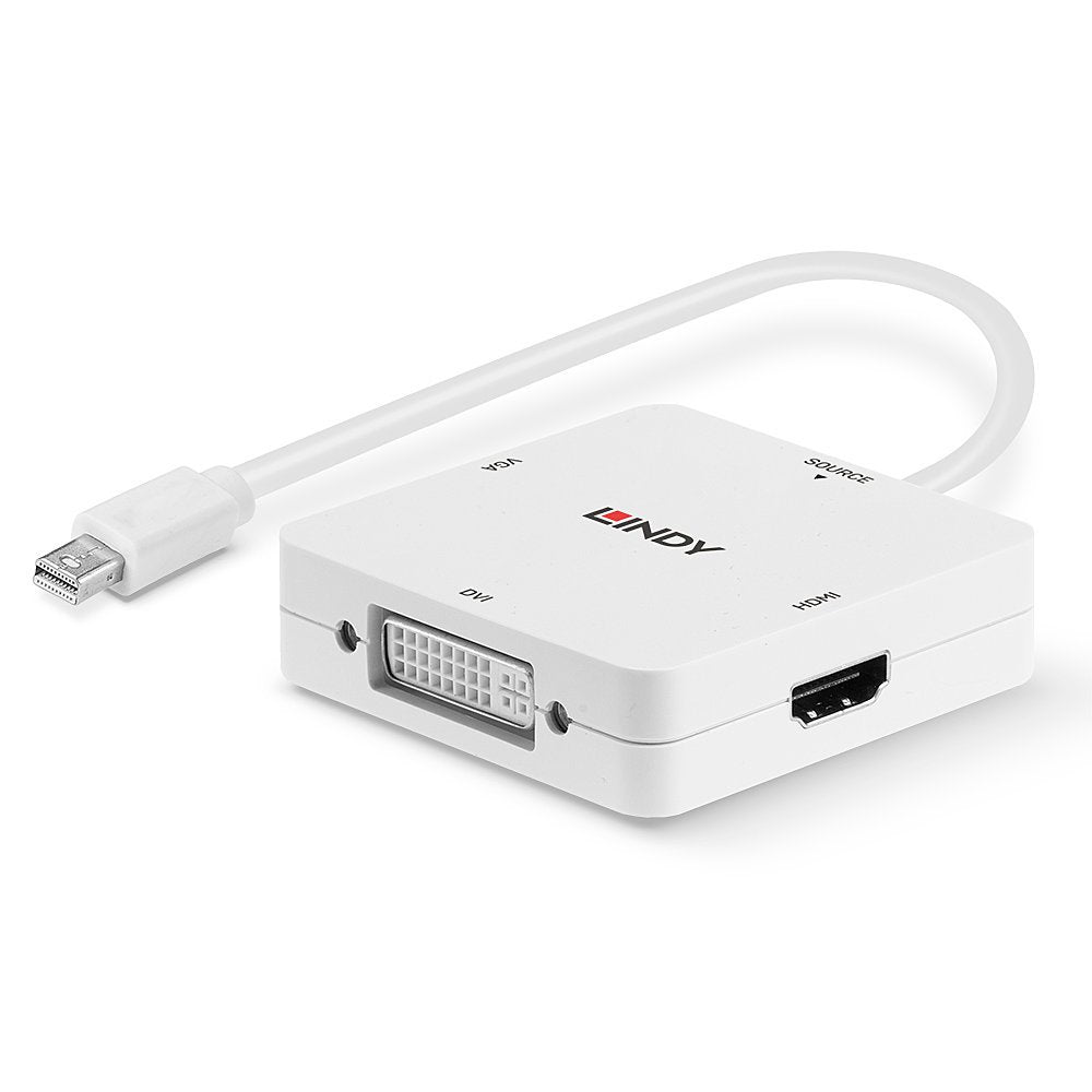 Lindy Adaptador Mini Displayport A Hdmi 4k30/Dvi/Vga