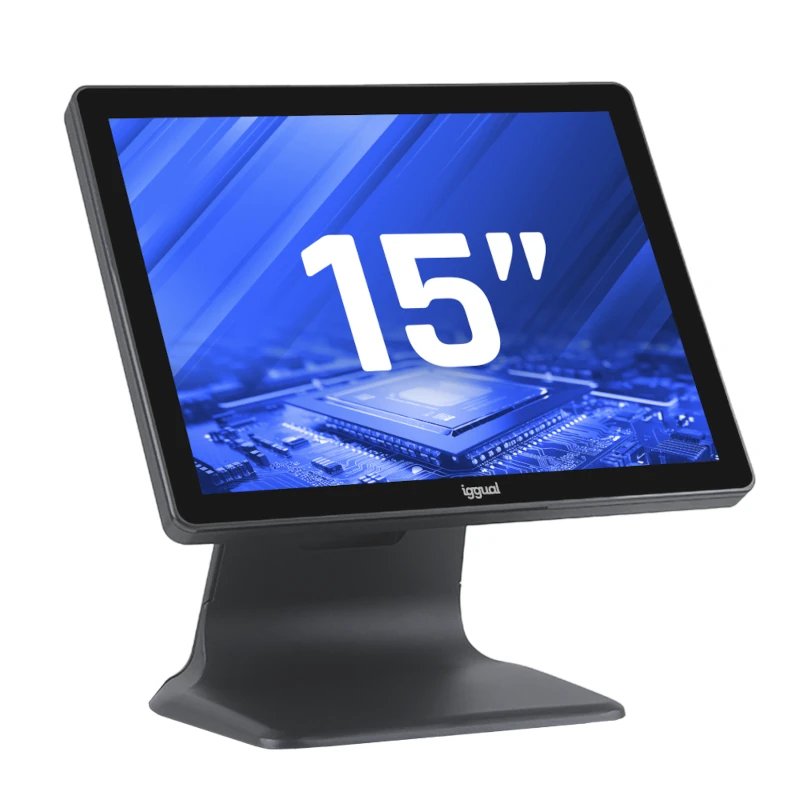 EAN 8435364319635 - iggual AIO 15.84.N100 Todo-en-Uno 38,1 cm (15") 1024 x 768 Pixeles Pantalla táctil Negro imagen 1