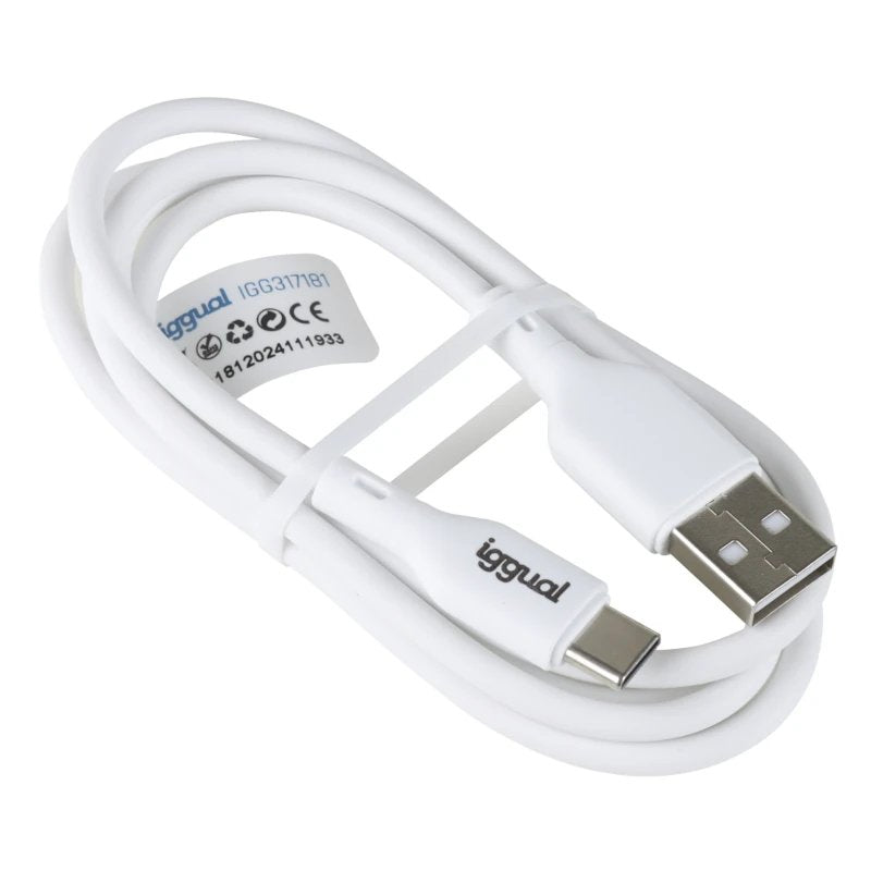 Iggual Cable Usb-A/Usb-C 100 Cm Blanco Q3.0 3a
