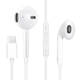 Fiesta Auriculares Boton + Mic  Lightning Blanco
