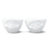 Fiftyeight Juego De Cuencos 100ml Soñador & Feliz Blanco