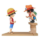 Figura Banpresto One Piece World Collectable Log Stories Luffy Y Ace 8cm