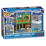 Figura Bitty Pop Boxes Sonic The Hedgehog Sonic 2 Diorama Set