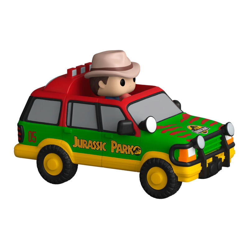 Figura Bitty Pop Ride Jurassic Park Dr. Alan Grant And Jurassic Suv