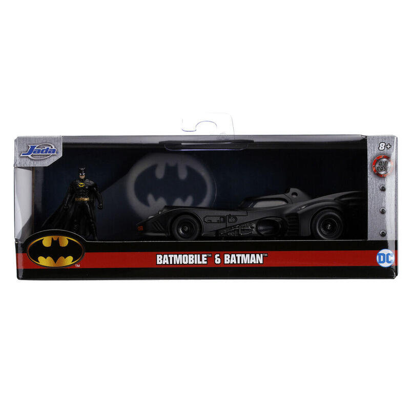Figura  Blister  Batman + Coche Batmovil 1989 Metal Dc Comics