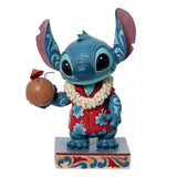 Figura Decorativa Enesco Disney Lilo & Stitch Stitch Hawaiano