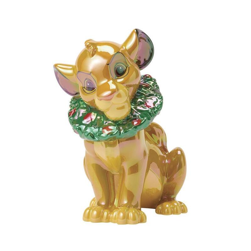 Figura Enesco Disney Simba Navideño