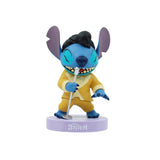 Figura Enesco Disney Stitch Elvis Traje Dorado
