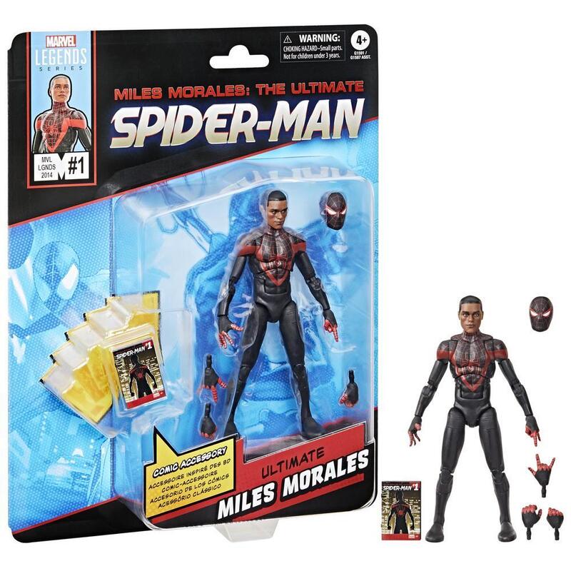 Figura Hasbro Marvel Legends Miles Morales: The Ultimate Spider Man Mini Comics Ultimate Miles