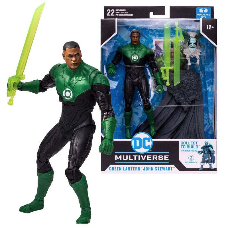 Figura John Stewart Green Lantern Multiverse Dc Comics 18cm