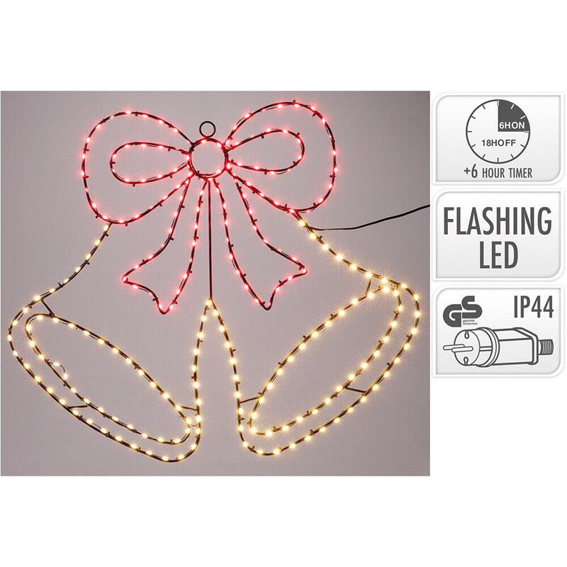 Figura Led Campana De Navidad 60 Cm