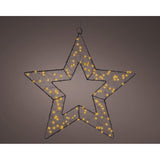 Figura Microled Estrella Metal, Exterior Ø38 Cm