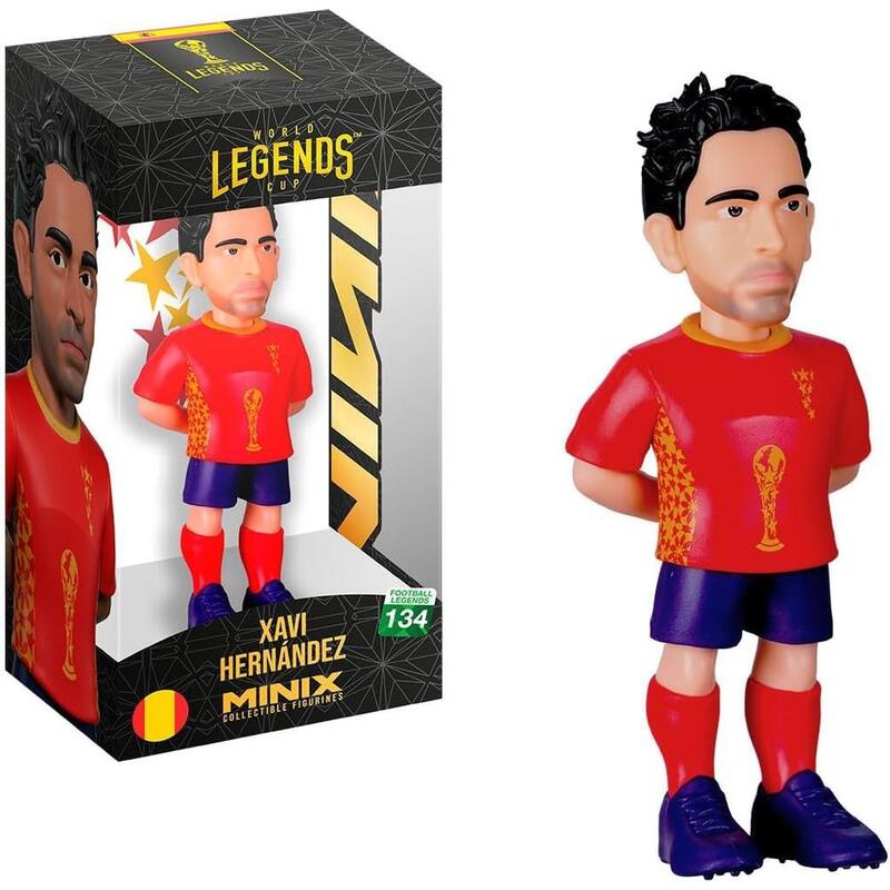 Figura Minix Bandai  Xavi - Selección Española - Coleccionables Para Exhibición - Idea De Regalo - Juguetes Para Niños Y Adultos - Fans De Música Mn25039